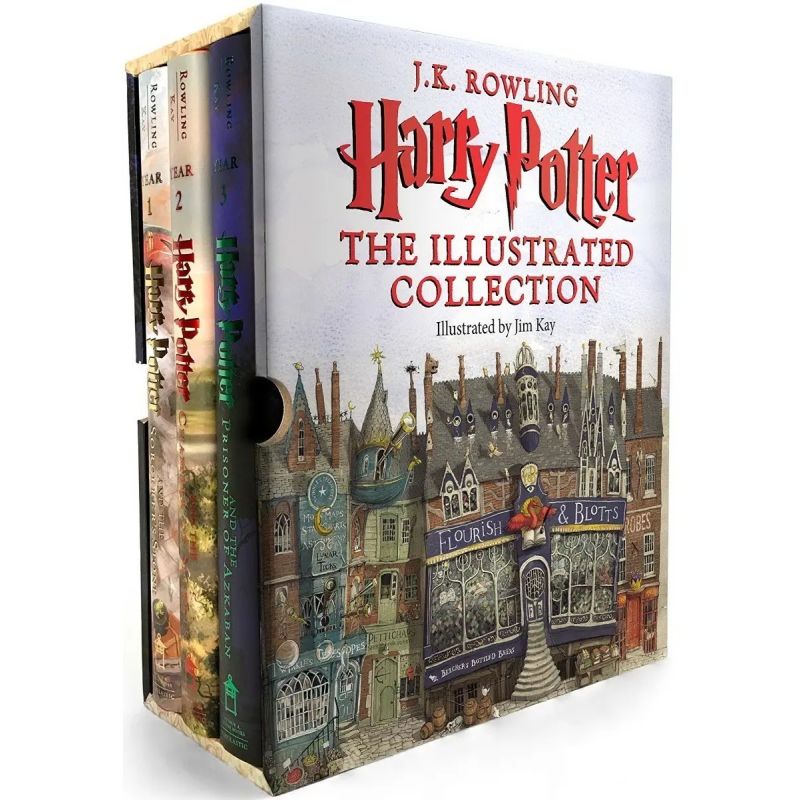 HARRY POTTER - THE ILLUSTRATED COLLECTION - BOOKS 1-3 BOXED SET (HB) * (Nuevo)