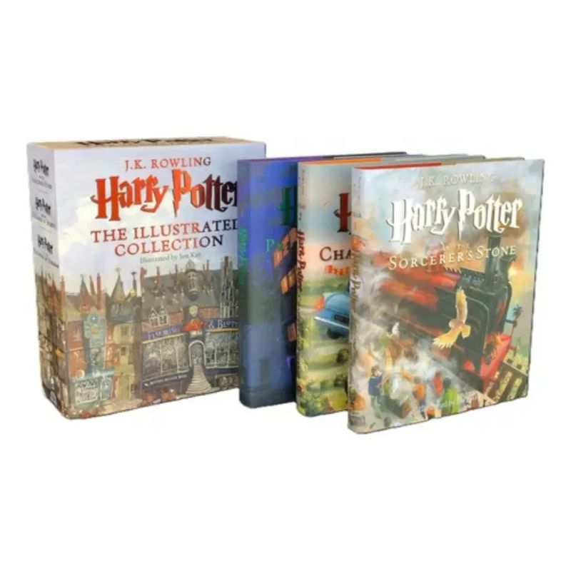 HARRY POTTER - THE ILLUSTRATED COLLECTION - BOOKS 1-3 BOXED SET (HB) * (Nuevo) - Miniatura 3
