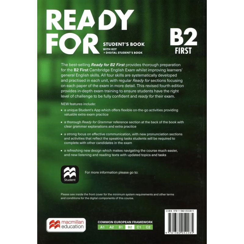 READY FOR B2 FIRST 4/ED.- SB W/KEY + DIGITAL SB + SB APP (Nuevo) - Miniatura 3