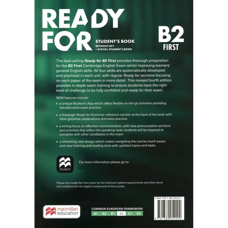 READY FOR B2 FIRST 4/ED.- SB NO KEY + DIGITAL SB + SB APP (Nuevo) - Miniatura 2