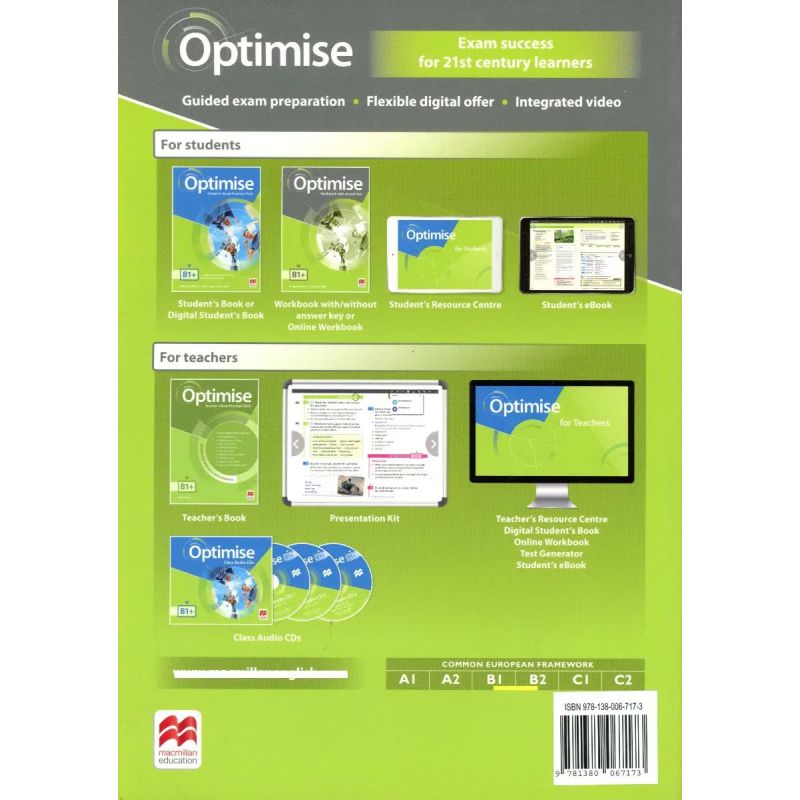 OPTIMISE B1+ - WB W/KEY + DIGITAL (2021) (Nuevo)