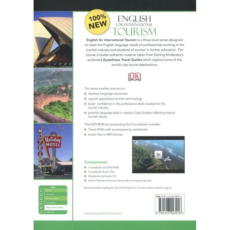 ENGLISH FOR INT.TOURISM UPPER-INT.- SB + DVD (Nuevo)