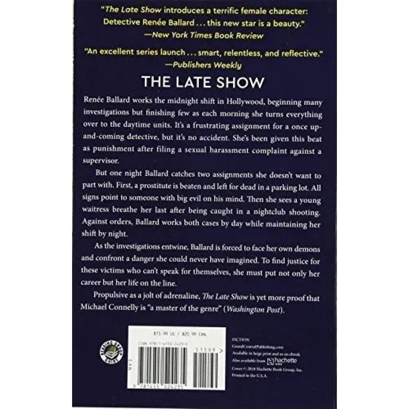 LATE SHOW, THE - RENEE BALLARD AND HARRY BOSCH 1 (Nuevo) - Miniatura 2