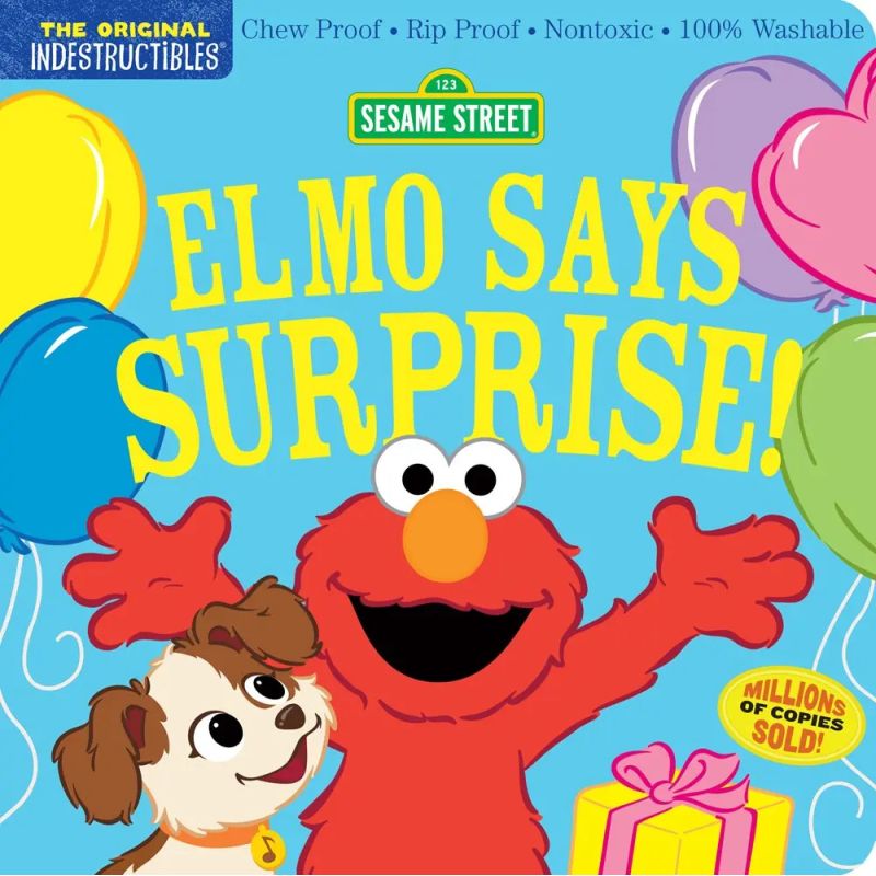 ELMO SAYS SURPRISE! - SESAME STREET - INDESTRUCTIBLES (Nuevo)