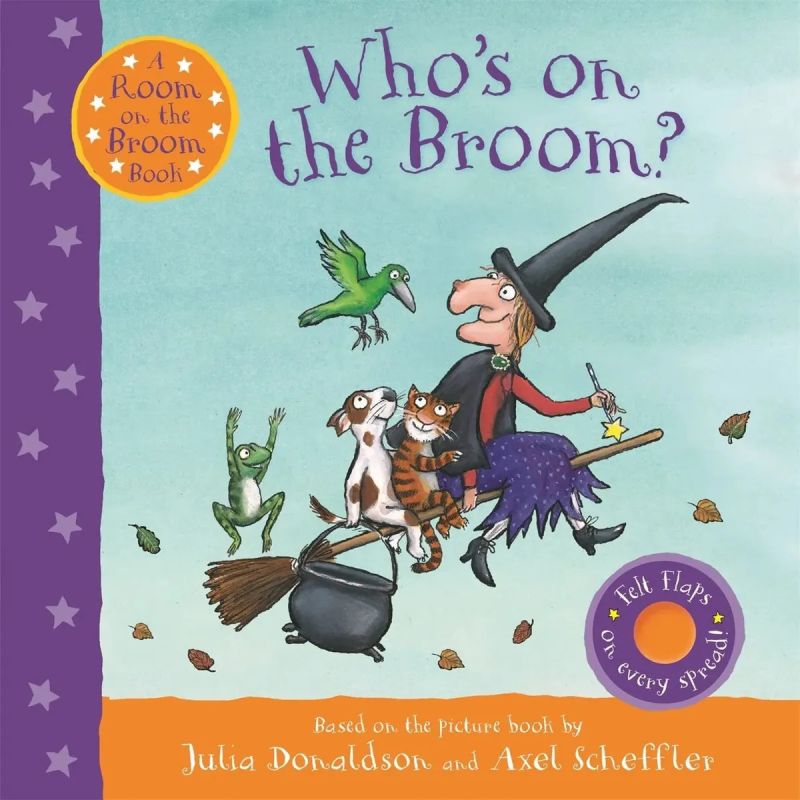 WHO'S ON THE BROOM ? - BOARD BOOK (Nuevo)