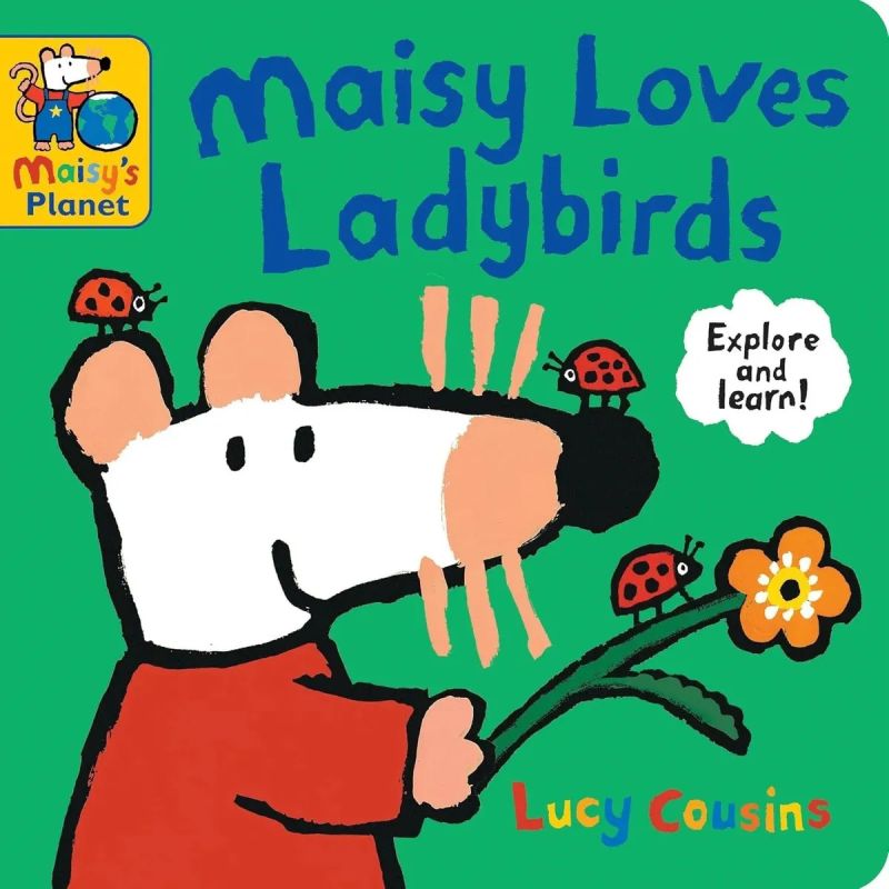 MAISY LOVES LADYBIRDS - A MAISY'S PLANET BOOK - BOARD BOOK (Nuevo)