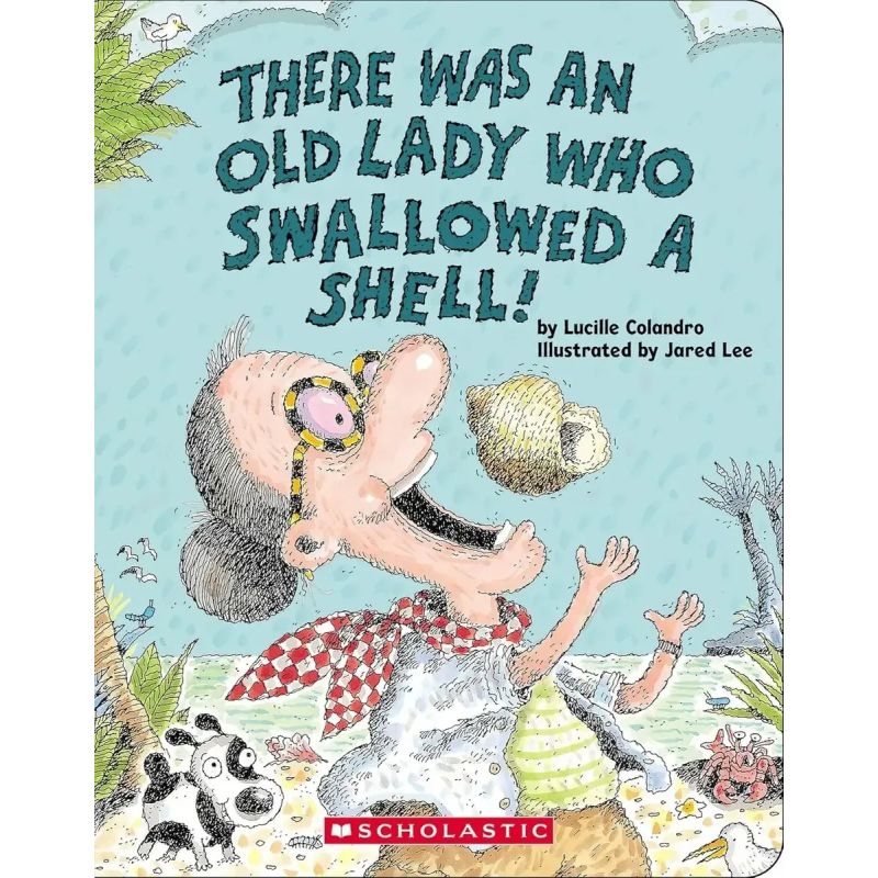 THERE WAS AN OLD LADY WHO SWALLOWED A SHELL !  - BOARD BOOK (Nuevo)