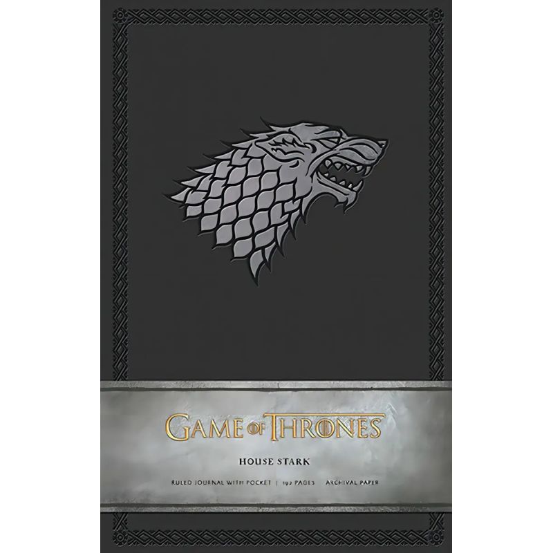 GAME OF THRONES - HOUSE STARK HARDCOVER RULED JOURNAL (LARGE) (Nuevo)