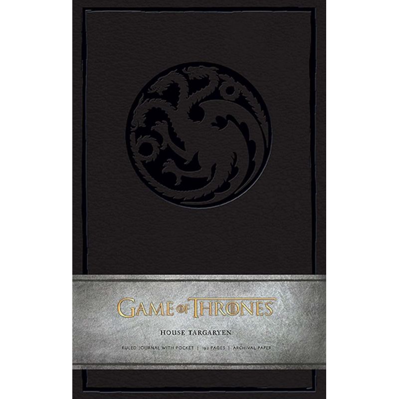 GAME OF THRONES - HOUSE TARGARYEN HARDCOVER RULED JOURNAL (LARGE) (Nuevo)