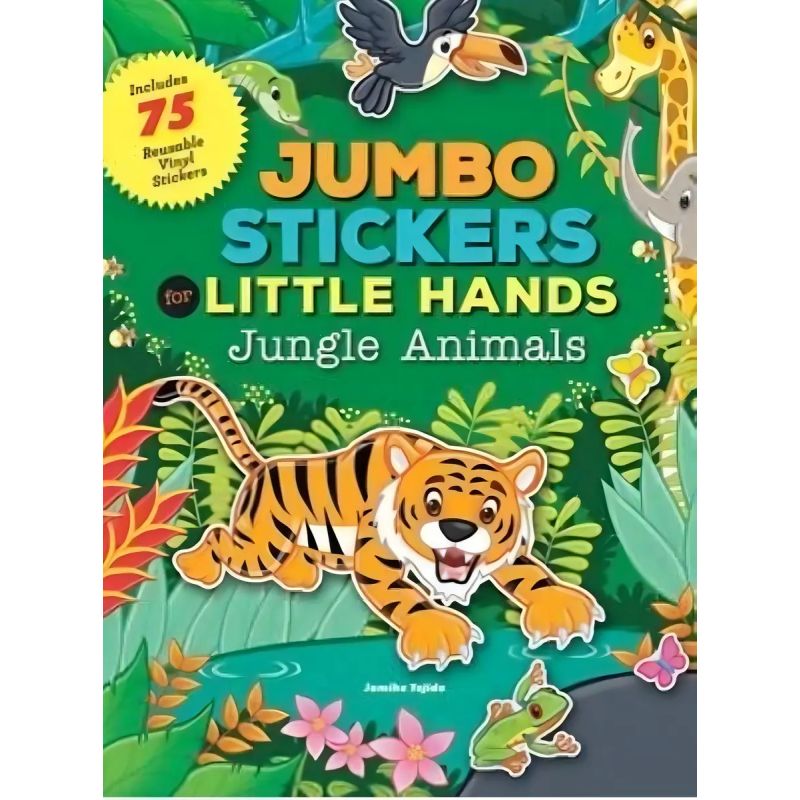 JUMBO STICKERS FOR LITTLE HANDS - JUNGLE ANIMALS (Nuevo)