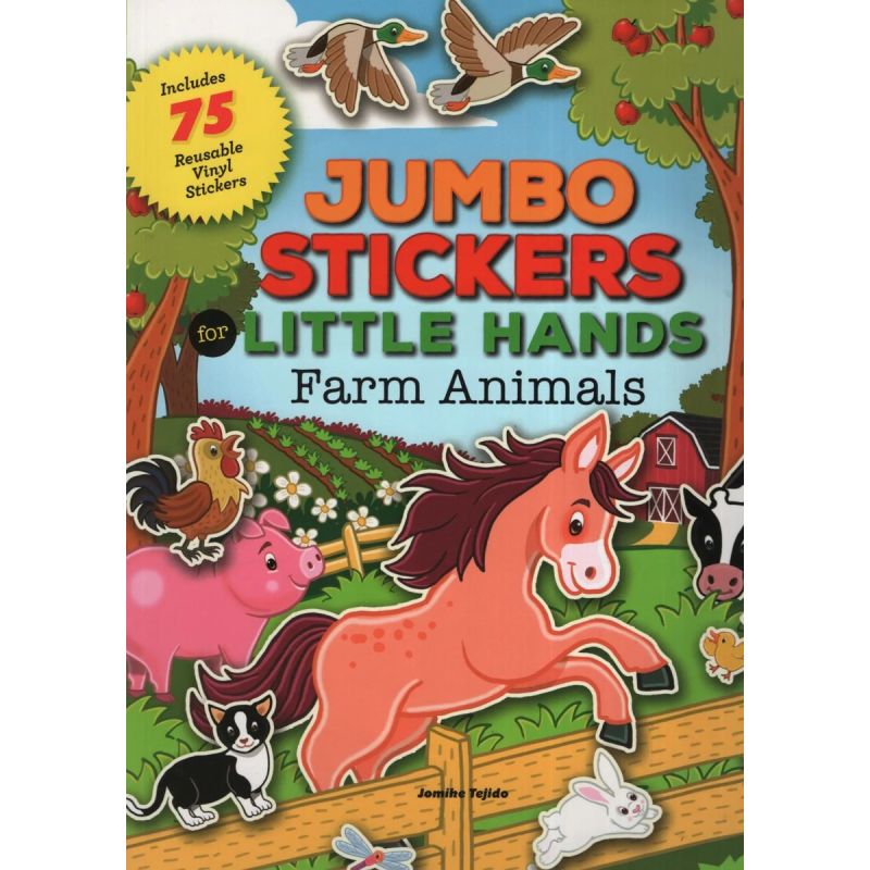 JUMBO STICKERS FOR LITTLE HANDS - FARM ANIMALS (Nuevo)