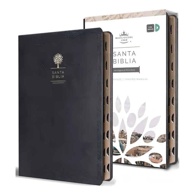 BIBLIA REINA VALERA 1960 LETRA GRANDE - SIMIL PIEL NEGRO (Nuevo)