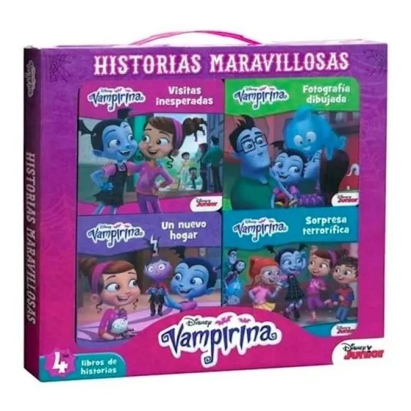 VAMPIRINA HISTORIAS MARAVILLOSAS - VALIJA CON 4 LIBROS (Nuevo)