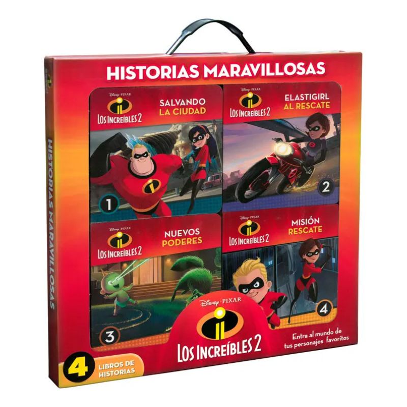 HISTORIAS MARAVILLOSAS - LOS INCREIBLES 2 (ESTUCHE CON MANIJA DE PLASTICO) (Nuevo)
