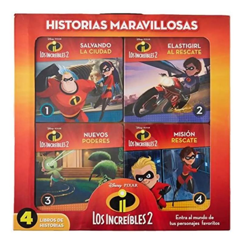 HISTORIAS MARAVILLOSAS - LOS INCREIBLES 2 (ESTUCHE CON MANIJA DE PLASTICO) (Nuevo) - Miniatura 4