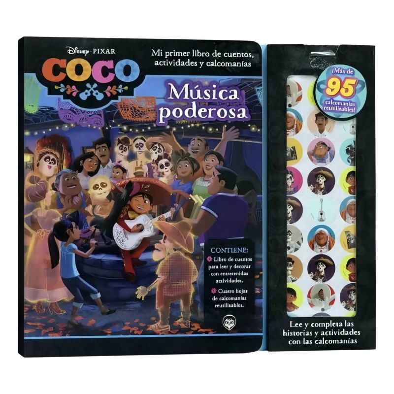 COCO - MUSICA PODEROSA - LIBRO CON 95 STICKERS (TD) (Nuevo)