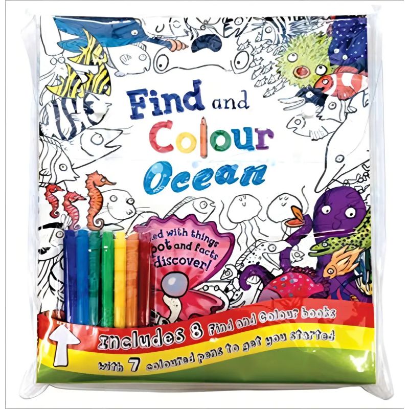 FIND &amp; COLOUR: BAG COLLECTION 8 BOOKS* (Nuevo)