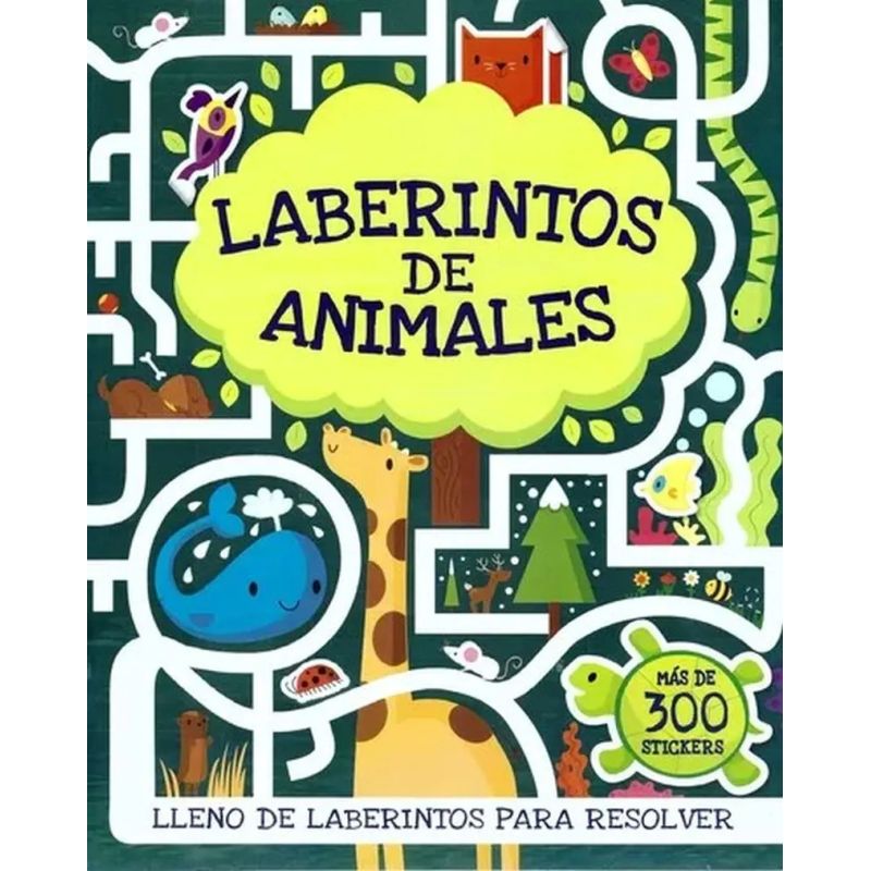 LABERINTOS DE ANIMALES - MAS DE 300 STICKERS (Nuevo)