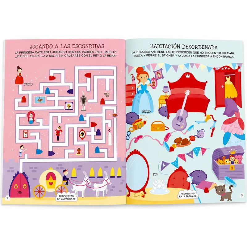LABERINTOS DE PRINCESAS - MAS DE 300 STICKERS (Nuevo) - Miniatura 4
