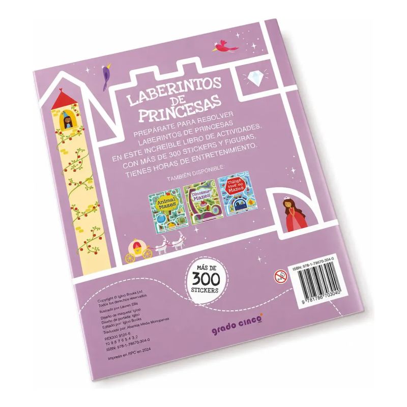 LABERINTOS DE PRINCESAS - MAS DE 300 STICKERS (Nuevo) - Miniatura 6