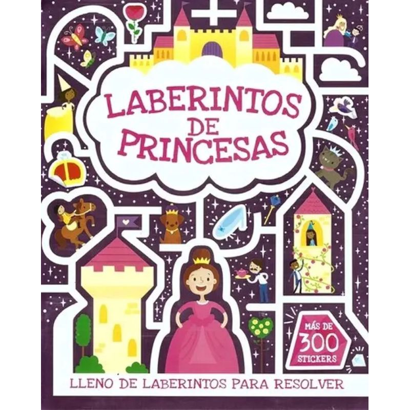 LABERINTOS DE PRINCESAS - MAS DE 300 STICKERS (Nuevo)