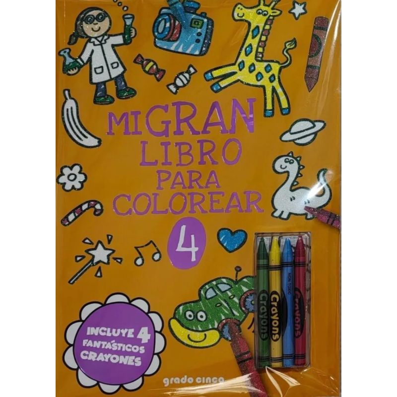 MI GRAN LIBRO PARA COLOREAR 4 - NARANJA (Nuevo)