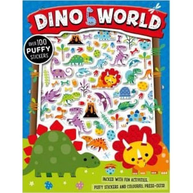 DINO WORLD - PUFFY STICKERS ACTIVITY BOOK* (Nuevo)