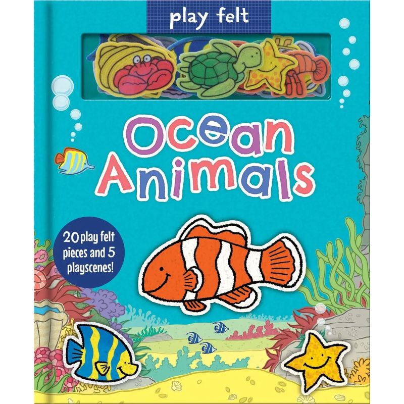 OCEAN ANIMALS - SOFT FELT PLAY BOOK (HB)* (Nuevo)