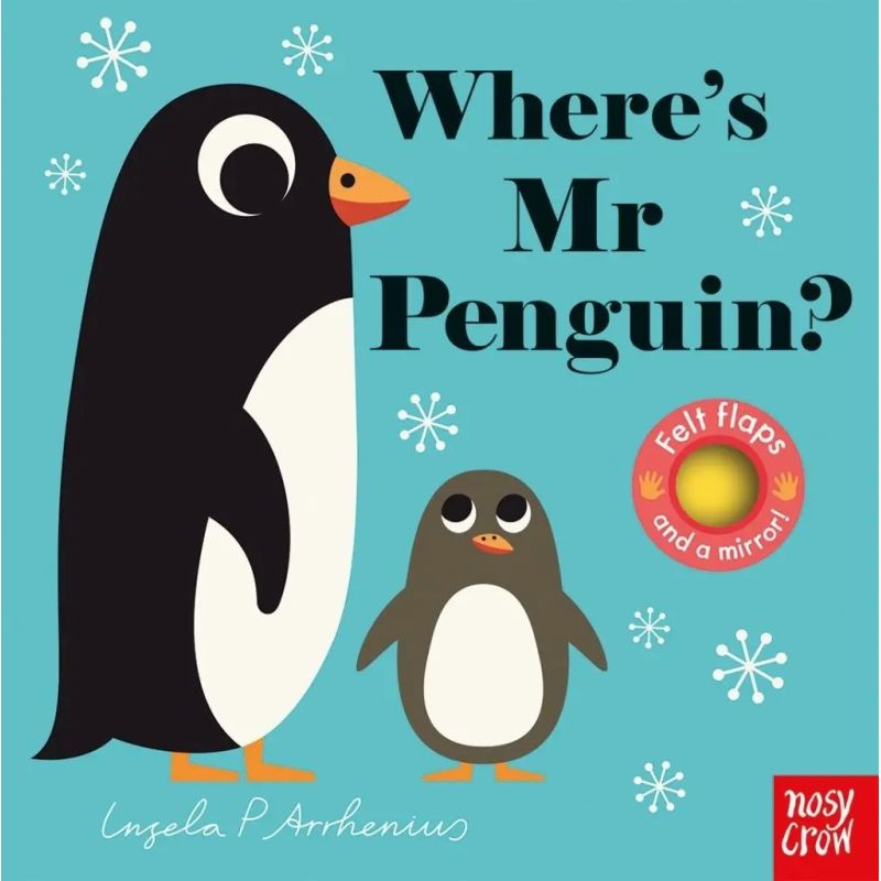 WHERE'S MR PENGUIN? - FELT FLAPS - BOARD BOOK (Nuevo)