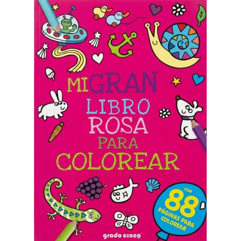 MI GRAN LIBRO PARA COLOREAR 5 - ROSA (Nuevo) - Miniatura 3