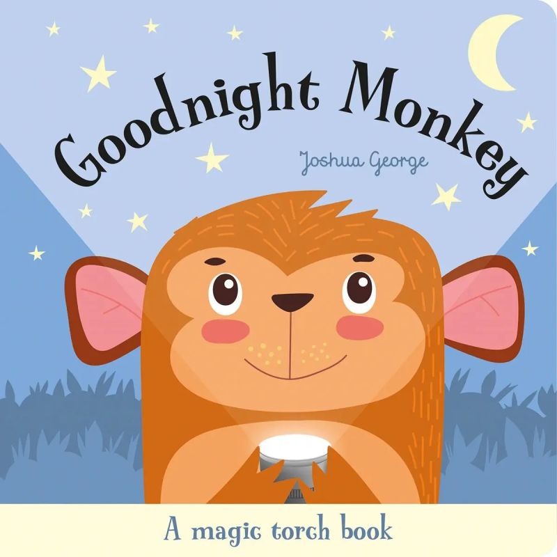 GOOD NIGHT MONKEY - MAGIC TORCH BOOKS - BOARD BOOK (Nuevo)