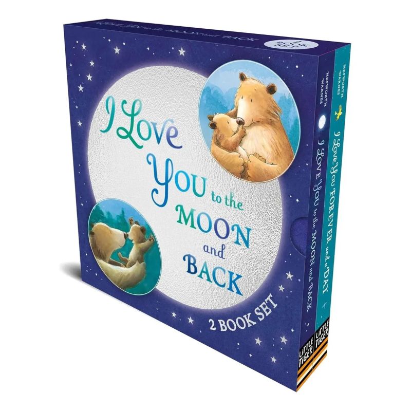 I LOVE YOU TO THE MOON AND BACK - 2 BOOKS SET - BOARD BOOK (Nuevo)