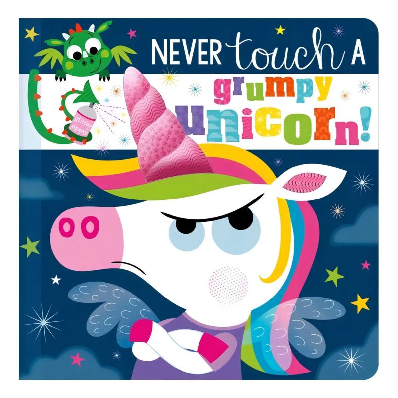 NEVER TOUCH A GRUMPY UNICORN - BOARD BOOK (Nuevo)