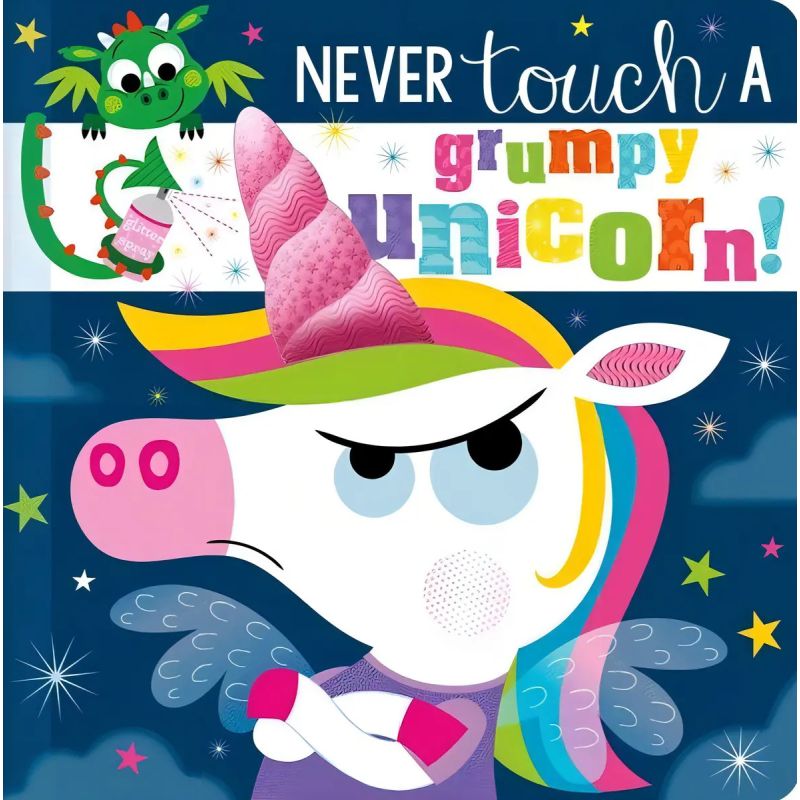 NEVER TOUCH A GRUMPY UNICORN - BOAR BOOK* (Nuevo)