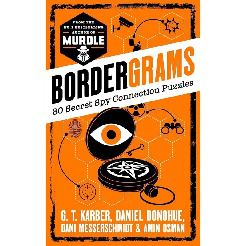 BORDERGRAMS - 80 SECRET SPY CONNECTION PUZZLES (Nuevo)