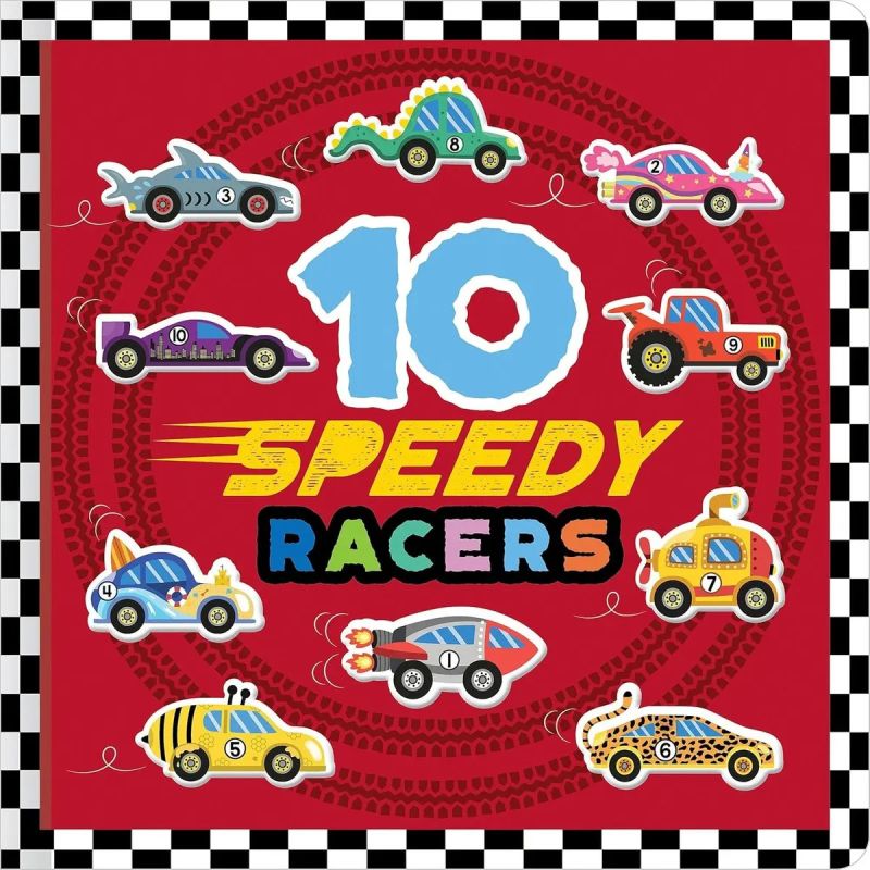 10 SPEEDY RACERS - COUNT DOWN - BOARD BOOK (Nuevo)