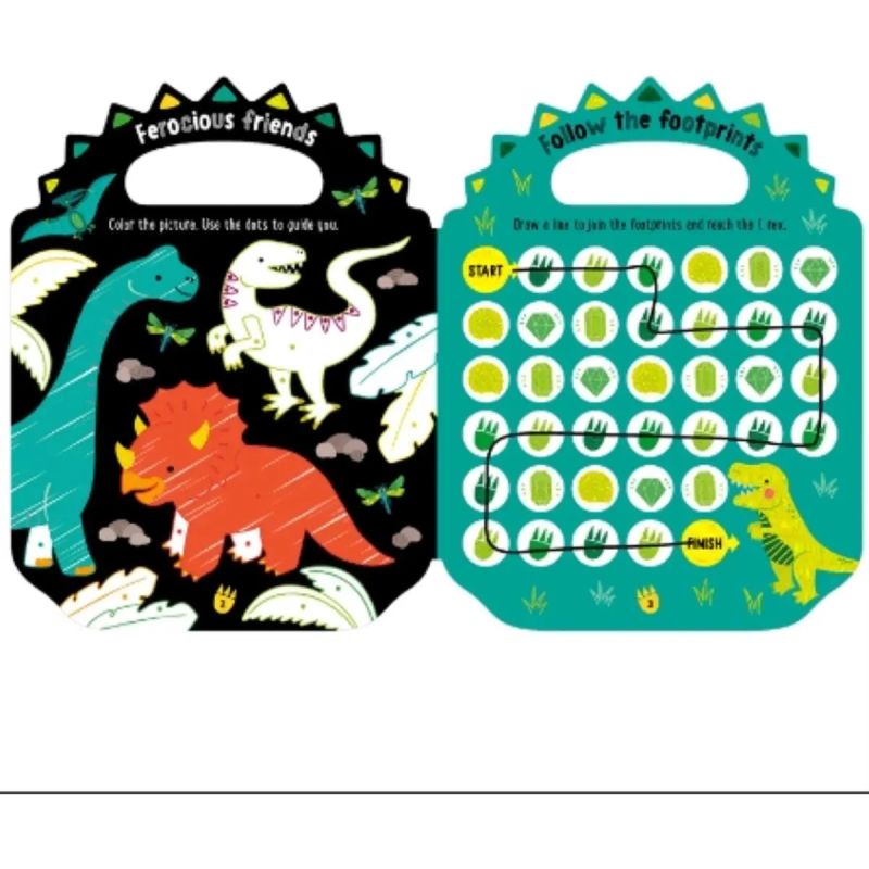 SHINY STICKERS MY GREEN AND SCALY DINOSAUR ACTIVITY BOOK - PB (Nuevo) - Miniatura 2