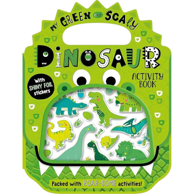 SHINY STICKERS MY GREEN AND SCALY DINOSAUR ACTIVITY BOOK - PB (Nuevo)