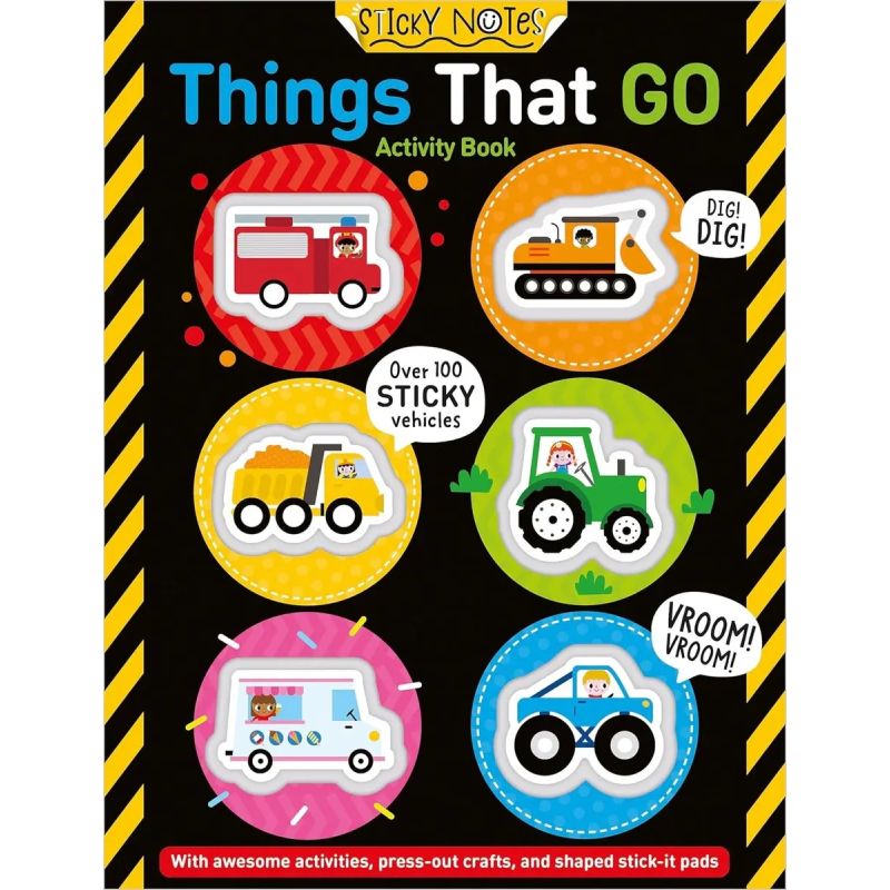 STICKY NOTES THINGS THAT GO ACTIVITY BOOK - PB (Nuevo)