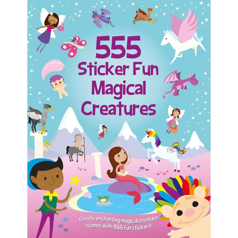 555 STICKER FUN MAGICAL CREATURES (Nuevo)