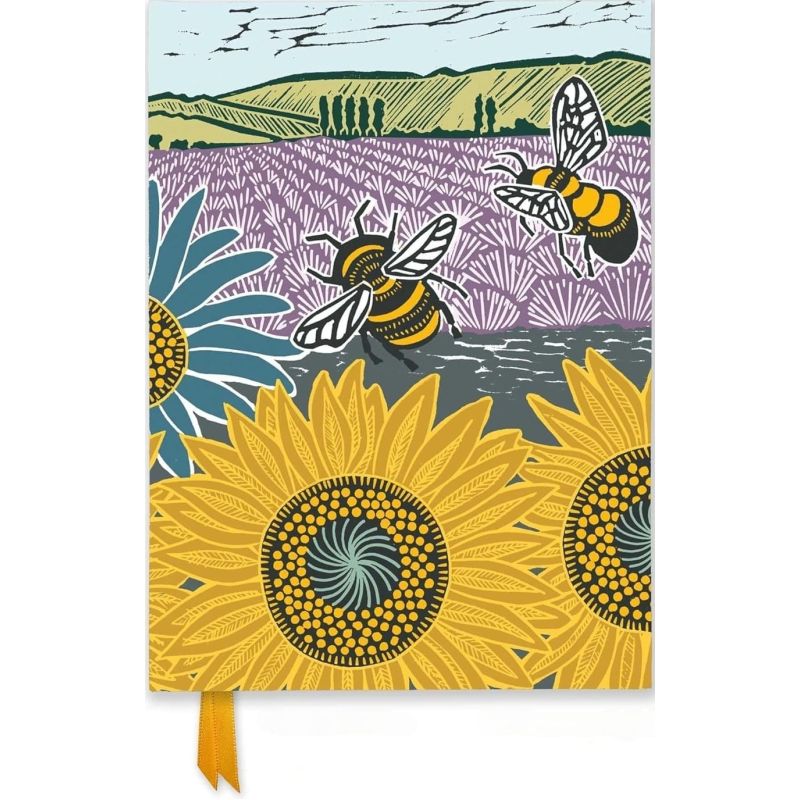 KATE HEISS - SUNFLOWER FIELDS - QUARTO NOTEBOOK - HB