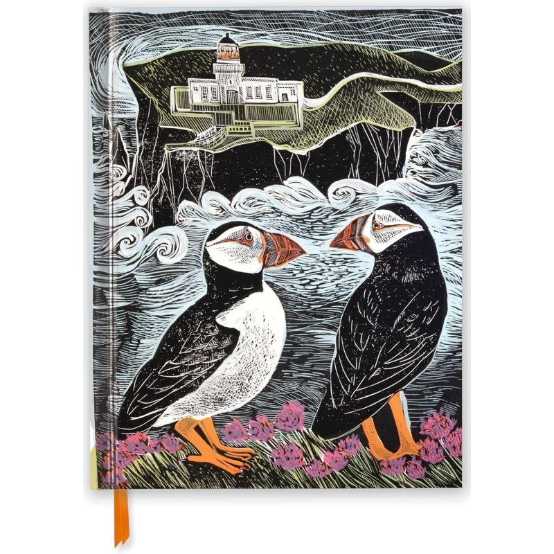 ANGELA HARDING -FAIR ISLE PUFFINS - BLANK SKETCH BOOK - HB (Nuevo)