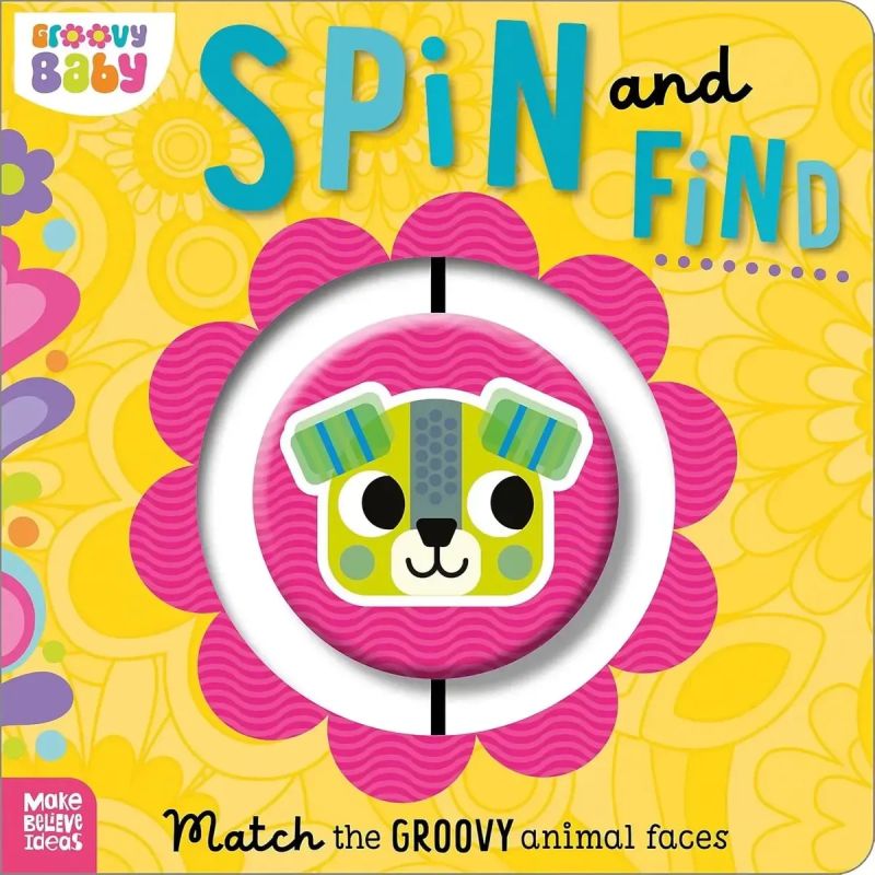 SPIN AND FIND - GROOVY BABY - BOARD BOOK (Nuevo)