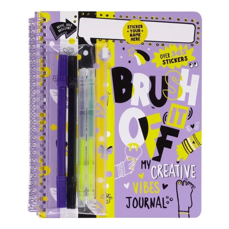 BRUSH IT OFF: MY CREATIVE VIBES JOURNAL (Nuevo)