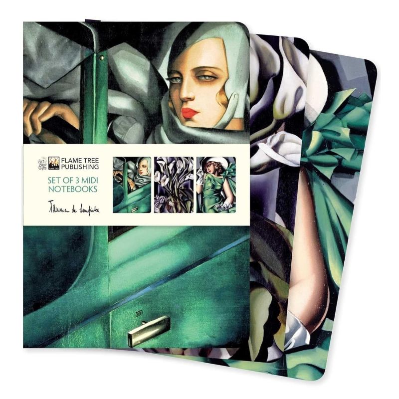 TAMARA DE LEMPICKA - SET OF 3 MIDI NOTEBOOKS (Nuevo)