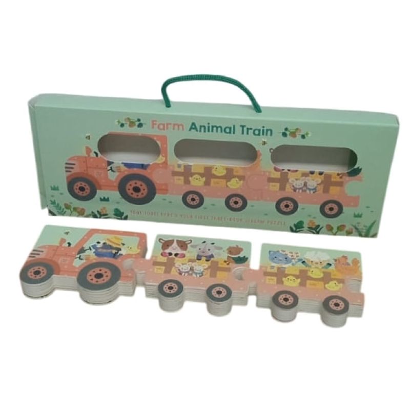 FARM ANIMAL TRAIN - LITTLE GENIUS BOOKS - BOARD BOOK (Nuevo)