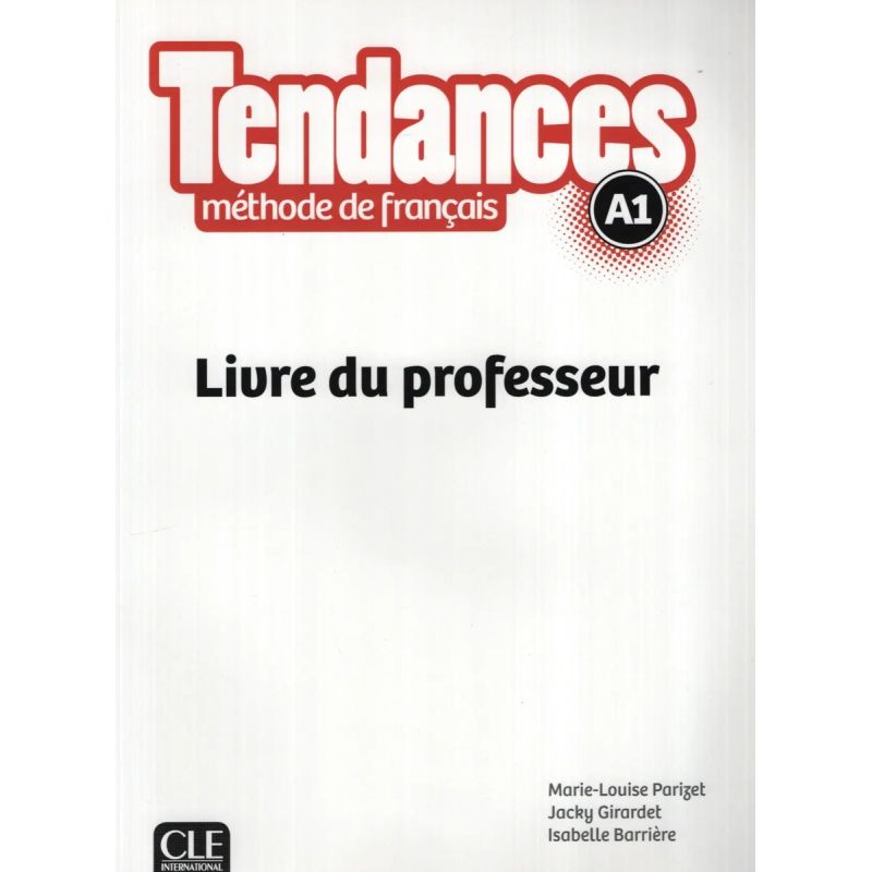 TENDANCES A1 - LIVRE DU PROFESSEUR (Nuevo)