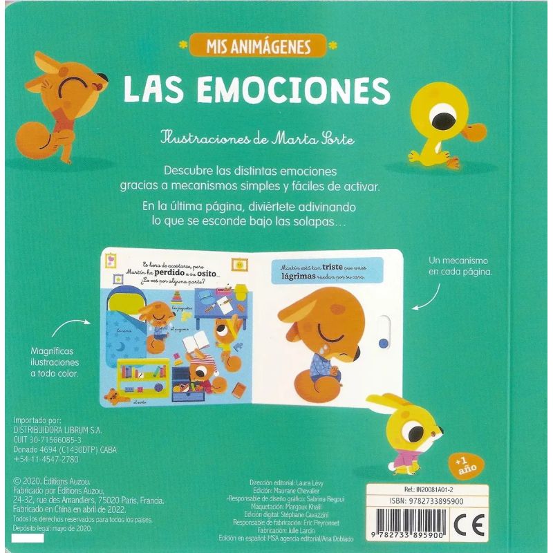 EMOCIONES, LAS - MIS ANIMAGENES (CARTONE) (Nuevo) - Miniatura 4