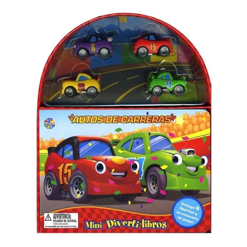 AUTOS DE CARRERAS - MINI DIVERTI-LIBROS (TD) (Nuevo)