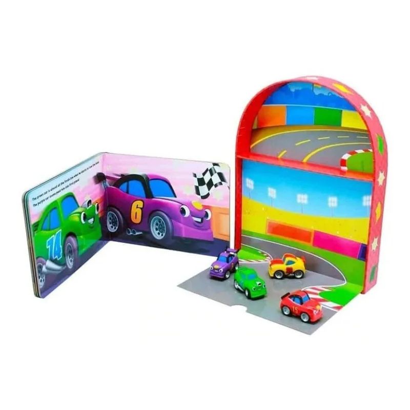 AUTOS DE CARRERAS - MINI DIVERTI-LIBROS (TD) (Nuevo) - Miniatura 2